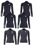 Two Bare Feet Womens Heritage Full & Half Zip Wetsuit Jacket for Surfing Diving Snorkeling Canoeing (Heritage Full Zip, XL)