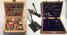 FLYCAST - Fly Tying Vice kit & 144 Spools of Thread.