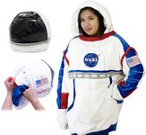 Plushible Wearable Blanket Hoodie Oversized Long Sleeve Sweatshirt Front Pocket Cozy Gifts for Adult Women Men NASA Space Suit Snugible Pillow