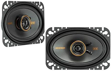 Kicker KS 4x6 Coaxial Speakers with .5" Tweeters