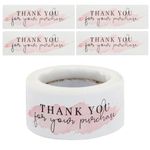 Thank You Stickers, 120pcs Thank You for Your Purchase Stickers Self-Adhesive Roll Label Sticker for Thank You Gift Wrapping Business Online Retailers Boutiques Shop Y7GXGMTZ (Purchase)