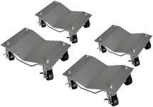 GarveeTech Wheel Dolly - 6000 Lbs Car Moving Dolly, Wheel Dolly Car Tire Stake Set of 4,Heavy-Duty Car Tire Dolly Cart, 16"x12", Silver