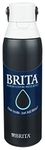 Brita Insulated Stainless Steel Filtering Water Bottle with Straw, BPA-Free Water bottle for Sports, Travel or Hiking, Great for gifting, Easy-carry loop, Leak-proof lid, 20 Oz, Carbon