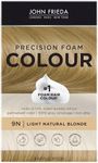 John Frieda Precision Full-Coverage Hair Color Kit with Thick Foam for Deep Color Saturation, Light Natural Blonde 9N, 4 Piece