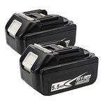 2 Pack 18V 5.5Ah BL1850 Battery Replacement for Makita 18V Battery BL1830 BL1840 BL1860 BL1845 BL1815 BL1820 BL1860B 18V Batteries Compatible with Makita 18V Lithium ion Cordless Tools