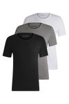 BOSS Men Pack Classic T-Shirt White/Black/Grey 999 Large