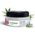 Hampa Hemp Hydra Night Cream with HydraElixir, Complete Skin Nourishment for Hydrated and Radiant Skin, with Hemp, PalmRosa, Chamomile, Red Algae Extract & Niacinamide, 50 ml