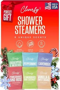 Cleverfy Shower Steamers Aromatherapy – Stocking Stuffers for Teen Girls, Women and Wife – Christmas Gifts for Teens and Women – White Elephant Gifts for Adults – 6 Tablets