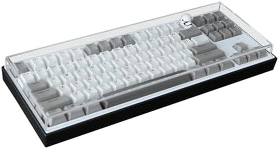 Acrylic Keyboard Dust Cover,75 Keys Transparent Mechanical Keyboard Protective Cover,Compatible with Computer Gaming Keyboards (12.6''x5.31''x0.87'')