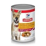 Hill's Science Diet Adult Canned Dog Food, Savory Stew with Chicken & Vegetables, 12.8 oz, 12 Pack wet dog food