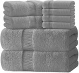 White Classic Luxury Bath Towel Set