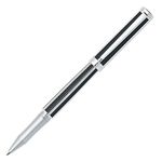 Sheaffer Striped Roller Pen Featuring Chrome Plate Trim - Jet Black