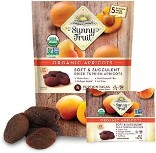 Sunny Fruit Soft Organic Turkish Dried Apricots - 1 Bag (5 Individual Portion Packs) | Healthy, Convenient Snack Packs | ORGANIC, NON-GMO, VEGAN, HALAL, KOSHER, NO PRESERVATIVES, NO SUGAR ADDED