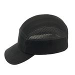 Lucent Path Mesh Black Baseball Safety Bump Cap Helmet Hard Hat Head Protection Cap for Men Women