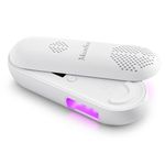 MelodySusie Plus20F Cordless UV Nail Lamp, Innovative UV Protection Light for Gel Nails with 2 Timers & LED Display, the Rechargeable Nail Art Tools for Manicure Fast Curing Gel Polish at Home White
