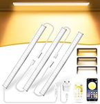 Daymeet Under Cabinet Kitchen Lights, 30CM Ultra Thin Dimmable Cupboard Lights, Multi-Color Super Bright LED Lights Bar Under Counter Lights Indoor for Kitchen, Shelf, Closet, Desk (3 Pack)