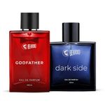 Beardo Dark Side & Godfather Perfume For Men Spicy Scent Liquid, 100 Ml X 2 | Strong Long Lasting Fragrance | Eau De Parfume | Aromatic, Spicy | Gift For Brother | Gift For Friends