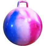 AppleRound Space Hopper Ball with Air Pump: 28in/70cm Diameter for Age 13 and Up, Kangaroo Bouncer, Hippity Hoppity Hop Ball for Teens and Adults