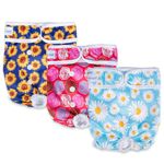 Pet Soft Dog Nappies Female - Washable Female Period Pants for Dogs Pets, Incontinence Reusable Dog Diapers 3Pack