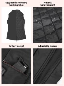 Kintiwe Women’s Heated Vest – Adjustable Electric Warming Jacket