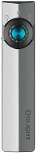 OLIGHT ArkPro EDC Flat Flashlight Rechargeable with Green Beam, UV and White LED,1500 Lumens USB-C Pocket Camping Flashlight, Spotlight Floodlight for Outdoor Emergency (Dual Tone Silver Graphite CW)