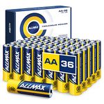 Allmax AA Maximum Power Alkaline Double A Batteries (36 Count) – Ultra Long-Lasting, 10-Year Shelf Life, Leakproof Design, 1.5V