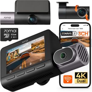 70mai 4K Dash Cam T800 – 3-Channel Car Camera
