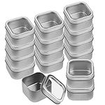 Square Metal Tins with Window Lids,