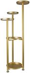 Levede 5 Tier Plant Stand 100cm Tall Metal - Round, Indoors, Outdoors, Flower Pot, Shelf, Holder, Balcony, Garden, Gold