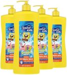 Suave Kids 3-in-1 Spongebob, Tear Free, Body Wash, Shampoo and Conditioners, Dermatologist Tested, 28 Oz Pack of 4