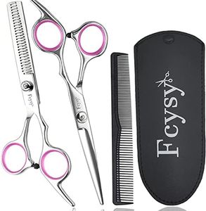 Hair Scissors Blending Shears Set, Fcysy Hair Cutting Scissors Kit Barber Scissors Thinning Shears, Hair Cut Set Professional Salon Haircutting Tools Hairdresser Scissors of Hairdressing Accessories