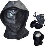 Jadedragon Tactical Airsoft Full Face Mask with Eye Protection for Airsoft Helmet Apply to Airsoft Paintball Cosplay Costume Party Hockey