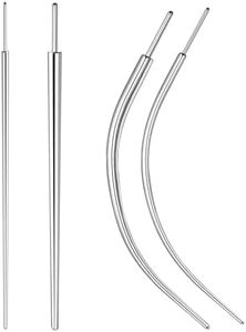 Osbourney 16G Piercing Taper, 4 PCS G23 Titanium ASTM F136 Piercing Kit Taper Insertion Pin Threaded/Threadless for Labret Tragus Helix Conch Piercing Jewelry Cartilage Earring Lip Nose Studs Piercing Changing Stretching Kit Assistant Tool