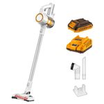 Ingco 20V Cordless Handheld Stick Vacuum Cleaner Lightweight 120W/ 9Kpa 35 Mins Runtime with 1Pcs 2.0Ah Battery And Charger CVLI2006