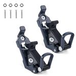 2pcs Shovel Mount for Roof Rack, Shovel Holder Roof Rack Accessories with Screws Nut Wall Mounting Brackets Clamp Mounting Kit for Roof Rack Boats Military Equipment Axe