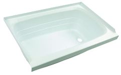 Lippert 209658: 24" X 36" Bathtub; Right Drain - White