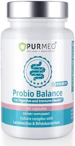 purmeo Lab4 Probiotics for IBS Diarrhea, Gas, Bloating - Lactobacillus Acidophilus & Bifidobacteria - 20 Billion CFU - Support Immune, Digestive & Gut Health - Shelf Stable - 60 Days Supply