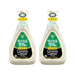 Ken's Steakhouse LITE Creamy Caesar Dressing (Pack of 2) 16 oz Bottles