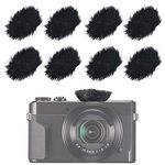 SUNMON Camera Mic Windscreen, Furry Wind Muff Wind Cover for DSLRs Mic Outdoor Windshield (8 Pack)