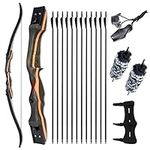 TOPARCHERY 62" Recurve Bow,Bow and 