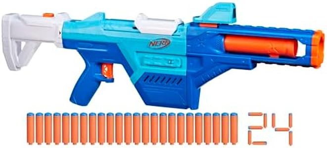 Nerf N Series Shadow Storm Dart Blaster, Stock, Barrel, Sight, 24 Nerf N1 Darts Compatible Only with Nerf N Series Blasters, Kids Gifts, Ages 8+