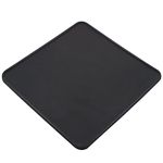 Ezebesta Coffee Tamper Mat Flat Silicone Tamping Pad Tamp Station Espresso Coaster Black Mat for Portafilter Barista Espresso Machine Accessories (8 x 8 Inches)