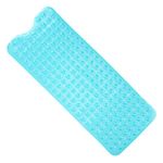 ANSIO® Long Bath Mat PVC Non-Slip Anti Mould Shower Mat with Drain Holes & Suction Cups Machine Washable Bathtub Mat 102 x 40cm / 40 x 16 inches - Teal