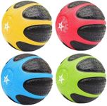 Yes4All Medicine Ball with Dual Texture Grip, Weighted Medicine Ball for Workouts Exercise Balance Training, Core Strength, Balance and Coordination Exercise, Non-Slip Rubber Shell