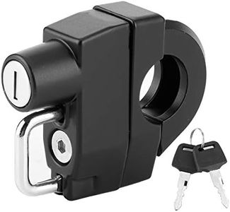 Yctze Motorcycle Helmet Lock,Metal Anti‑Theft Lock with 2 Keys Riding Accessory Universal for 22mm/0.9in Handlebars