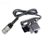 Armorwerx U94 PTT System with U-329/U MIL-C-55116 6-Pin Connector for AN/PRC-148 & AN/PRC-152 Radio