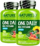 NATURELO Mens Multivitamins - One Daily Multivitamin for Men with Vitamins, Minerals & Organic Whole Foods, Boost Energy & Health, Non-GMO, 240 Vegetarian Capsules (Pack of 2)
