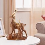 zart Deer Home Decor showpiece (Brown spot)