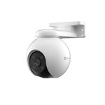 Ezviz by Hikvision H8 Pro Pan & Tilt Wi-Fi Camera|2K Resolution|360° Coverage|Auto-Tracking|Color Night Vision|Two-Way Talk|Weatherproof Design|Supports MicroSD Card (Up to 512 GB)|White