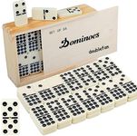 Doublefan Dominoes Set for Adults, 